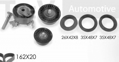TREVI AUTOMOTIVE kd1219s -  Комплект ремня ГРМ